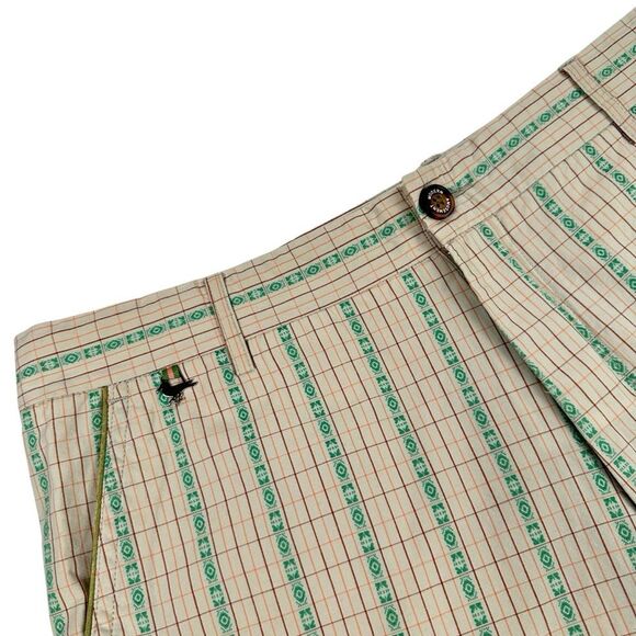 Modern Amusement Chino Short 34 Men Flat Front 11” Preppy 100 Cotton Y2K - Picture 2 of 6